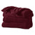 Sunbeam Microplush Electric Heated Warming Throw Blanket Garnet Washable Auto Shut Off 3 Heat Settings