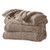 Sunbeam Microplush Electric Heated Warming Throw Blanket Acorn Washable Auto Shut Off 3 Heat Settings