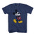 Disney Mickey Mouse Classic Distressed Standing T-Shirt -Indigo Black  X-Small-
