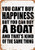 Anwei Signs 8 x 12 Tin Sign - You Cant Buy Happiness But You Can Buy a Boat - Metal Sign Vintage Look Garage Man Cave Retro Wall Decor
