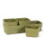 Abbott Collection 27-PATIO-06-GRN Grn-9 L  1 EA  Triple Planter in Tray  Green