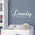 Vinyl Quote Me - Laundry Room Decal Decoration For Walls - Laundry - The Never Ending Story - 22x9 White