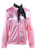 TDmall 50S Grease T-Bird Danny T Bird - Pink Ladies Jacket Costume Fancy Dress  Pink  Small