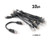 CablesOnline 10-PACK 6inch CAT5e UTP Ethernet RJ45 Full 8-Wire Black Patch Cable, (U-000BK-10)