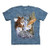 The Mountain Find 11 Owls Adult T-Shirt  Blue  XL