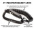 Motorcycle Helmet Lock & Cable. Sleek Black Tough Combination PIN Locking Carabiner Device Secures Your Motorbike, Bicycle or Scooter Crash Hat (and Jacket) to Your Bike.