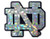 Elektroplate Notre Dame NCAA Silver Reflective 3D Decal Domed Auto Sticker Emblem