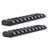 TuFok Mlok Picatinny Rails Mount - Mlok Aluminum Picatinny Rails Low Profile Picatinny Rail Adapters-9-Slot Black 2 Pack-