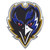 FANMATS NFL Baltimore Ravens Alternative Color Logo Emblem  Black  One Size