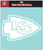 WinCraft NFL Kansas City Chiefs WCR25652061 Perfect Cut Decals  8 x 8