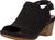 Clarks Womens Un Palma Go Heeled Sandal  Black Nubuck  9