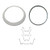 1947-55 Chevy Truck Headlight Rim Kit