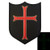 LEGEEON US Navy Seals DEVGRU Crusaders Templar Knight Cross Morale PVC 3D Touch Fastener Patch