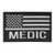 LEGEEON USA American Flag Medic EMS 2x3-25 Paramedic MED Combat Morale Tactical Touch Fastener Patch