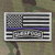 LEGEEON USA American Sheepdog Tab Flag Thin Blue Line 2x3-25 SWAT Tactical Morale Fastener Patch