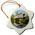 3dRose ORN-146162-1 USA  Oregon  Scio  Hoffman Bridge  Crabtree Creek Us38 Rbr0655 Rick a Brown Snowflake Ornament  Porcelain  3-Inch