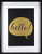 Linden Ave Wall Décor AVE10058 Hello   11 x 14  Gold