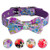 Vaburs Dog Collar and Pet Bowtie Collar  Fancy Dog Collar with Bowtie for Small Medium and Large Dogs Adjustable-S-Purple-