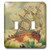 3dRose LLC lsp-104619-2 Vintage Boat On Rough Waters at Sea Nautical Illustration Double Toggle Switch