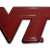 Elektroplate Virginia Tech -Maroon VT- Emblem