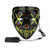 Halloween Mask Led  Cosplay Led Scary Mask  Costume Masquerade Parties -Green-
