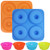 2 Pack Doughnut Maker Baking Moulds  FineGood Silicone Donut Baking Pan Cupcake Liner Cups Muffin Baking Tray Doughnut Moulds Bagel Making Mould