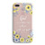 iPhone 7 Plus-iPhone 8 Plus Case Girls Floral Flowers Psalm Bible Verse Cute Christian Women Quotes God is Within Her She Will Not Fall Girls Soft Cle