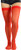 ToBeInStyle Womens Sheer Seamless Thigh High Nylon Stocking - Red - OS