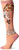 K- Bell Womens Novelty Animal Knee High Socks  Coral -Giraffe-  Shoe Size 4-10