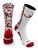 TCK Alabama Crimson Tide Digital Camo Crew Socks -White-Crimson-Black  X-Large-