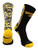 TCK Iowa Digital Camo Crew Socks -Black-Gold-White  Medium-