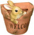 Summerfield Terrace 10018694 Welcoming Bunny Planter  Multicolor