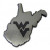 Elektroplate West Virginia University -State Shape- Emblem - Matte