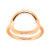 Silpada Karma Open Circle Ring in 18K Rose Gold-Plated Sterling Silver  Size 10