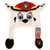 Nickelodeon Boys Little Paw Patrol Marshall Squeeze and Flap Fun Cold Weather Hat  WhiteRed  Age 4-7