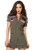 Leg Avenue Womens Standard  Khaki-Green  X-Large