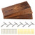 Kosiehouse Floating Shelves for Wall  Invisible Rustic Pine Wood Farmhouse Shelf Set for Drywall Storage Rack Display Ledge for Kitchen Bathroom Bedro