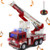 Toytykes RC Fire Truck  Electric Remote Control Fire Fighter Truck with LED Flashing Lights Simulated Sounds  Extending Ladder Rescue Fire Engine 2-4