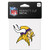 WinCraft NFL Minnesota Vikings 63054013 Perfect Cut Color Decal  4 x 4  Black