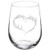 Wine Glass Goblet Heart Love Music Notes -17 oz Stemless-