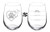 Wine Glass Goblet Two Sided Good Day Bad Day Dont Even Ask Heart Stethoscope Vet Tech Veterinarian -17 oz Stemless-