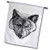 3dRose Wolf Head Digital Animal Wildlife Painting - Garden Flag  18 by 27