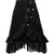 Taiduosheng Womens Steampunk Gothic Clothing Vintage Cotton Black Lace Skirts 2X-Large