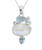 YoTreasure Solid 925 Sterling Silver Moonstone Chain Pendant 1-65