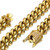 Mens Miami Cuban Link Chain 18K Gold 15mm Stainless Steel Curb Necklace with cz Diamond Chain Choker -18  Necklace-