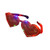 Mammoth Sales Huge Jumbo Heart Light Up LED Glasses - Shades - Red