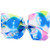 JoJo Siwa Large Cheer Hair Bow for Girls - Pink  Blue  Purple Tie-Dye with Unicorn Face