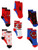 Super Hero Adventures Spider-Man Boys Toddler 6 pack Crew Socks -5-7 yrs  Spider-Man Multi-