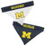 Pets First Collegiate Pet Accessories  Reversible Bandana  Michigan Wolverines  Large-X-Large