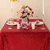 Zdada 50x50 Red Sequin Wedding Tablecloth Square Shiny Sequin Tablecloth for Wedding Party Event Decor